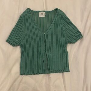 Green Luna Ivy Crop Top